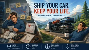 shipping guides shipping a car- across the country.