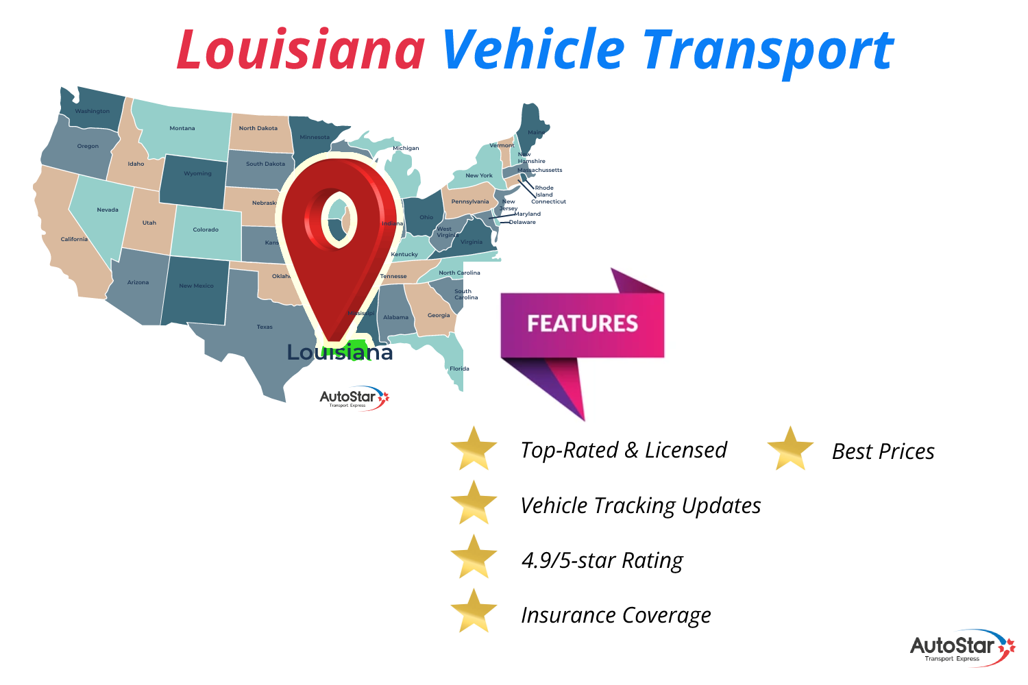 Louisiana Vehicle Transport