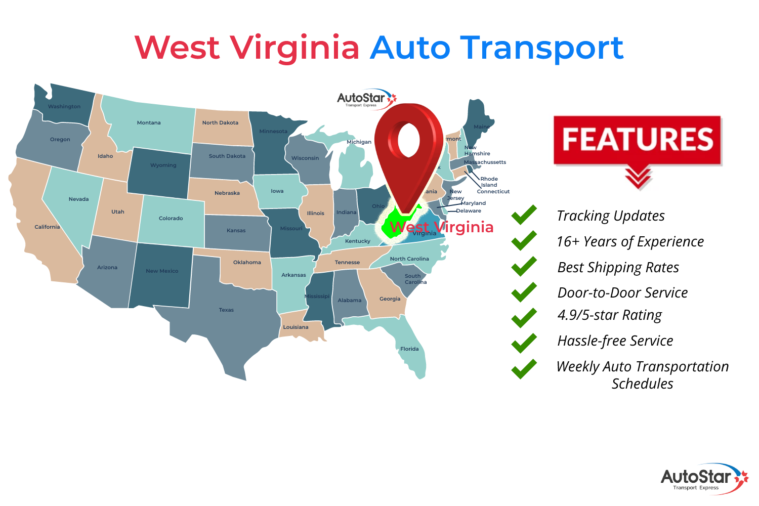 West Virginia Vehicle transport