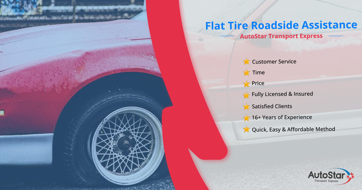 Flat tire roadside assistance autostar transport express