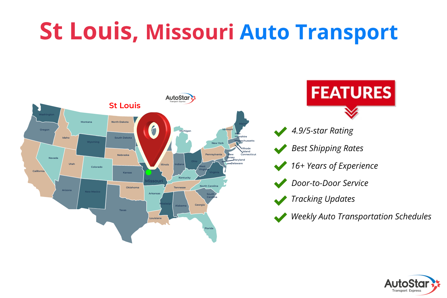 St Louis Auto Transport by AutoStar Transport Express