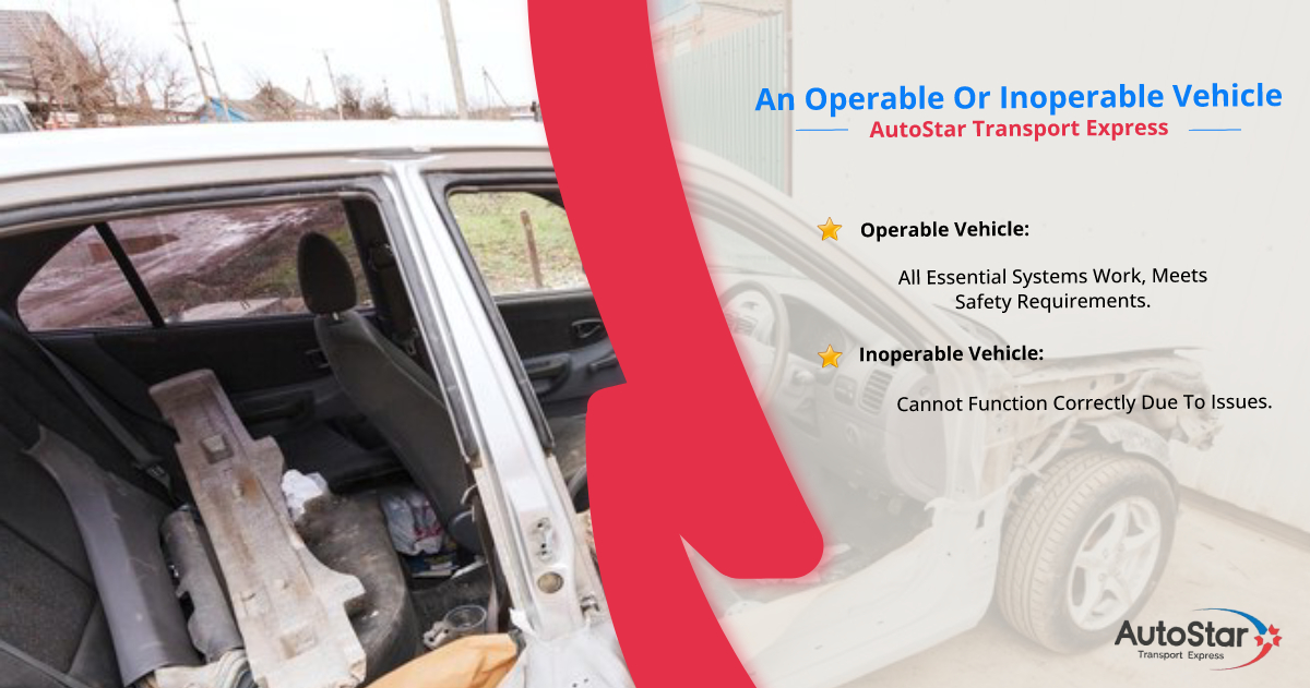 An operable or inoperable vehicle