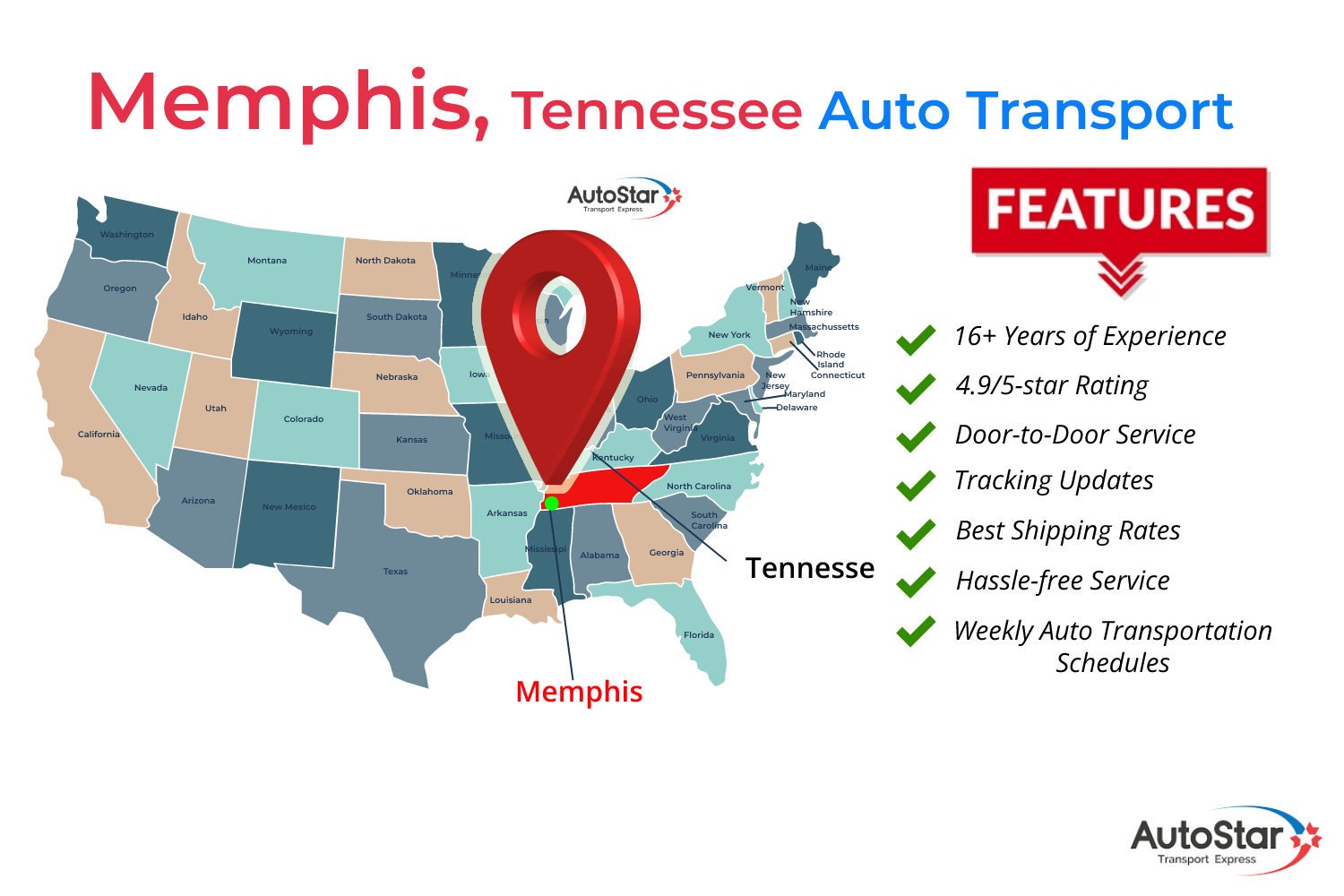 Memphis tennessee auto transport