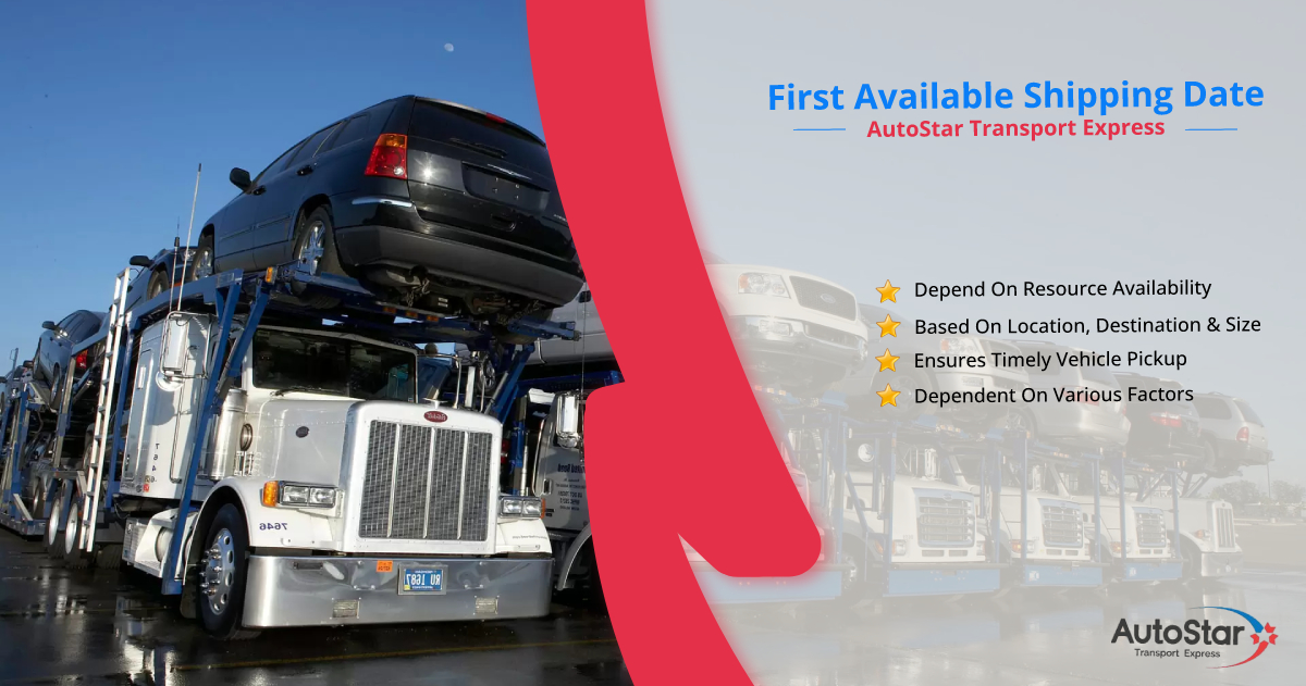 What is the first available shipping date