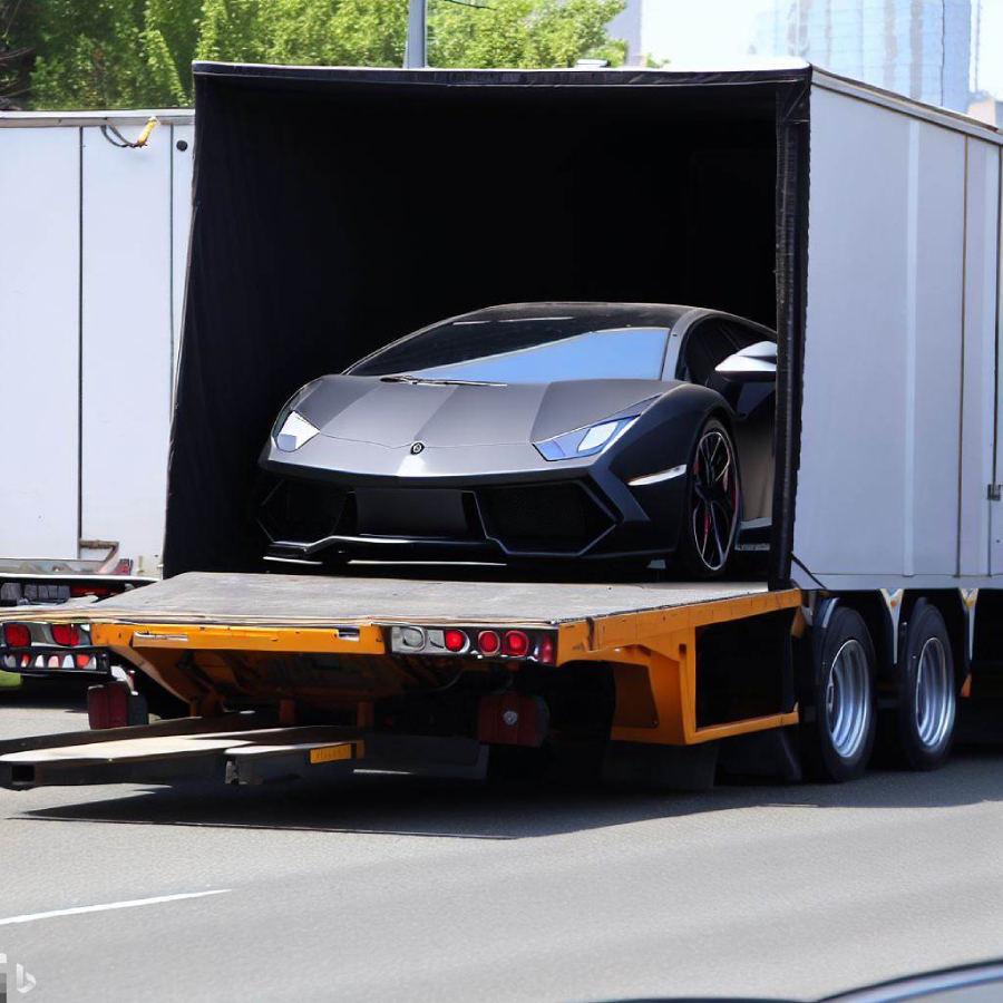 Lamborghini enclosed vehicle transportation
