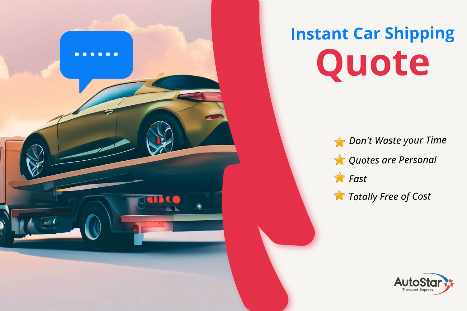 Request a free car shipping quote