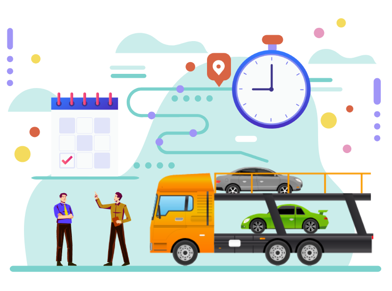 How long does it take for car hauling