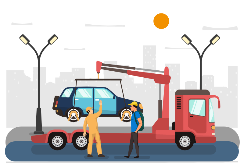 co-ordinating while vehicle transportation