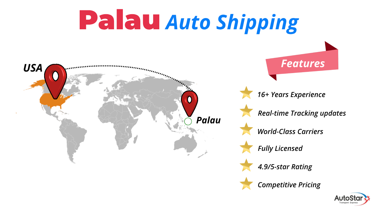 Car shipping to palau