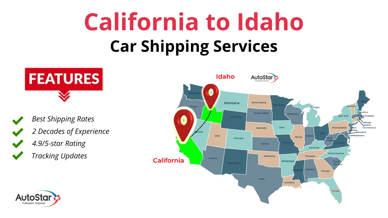 California to Idaho Car Shipping Services