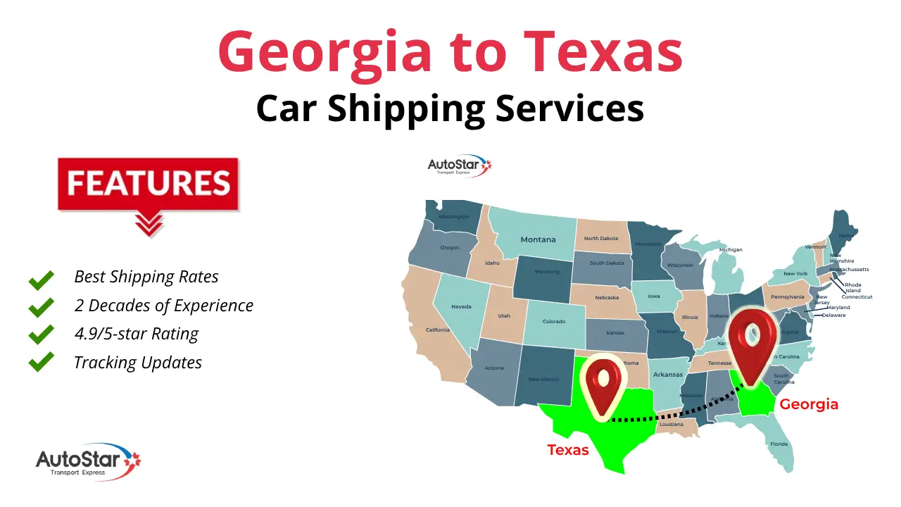 Georgia to Texas Car Shipping Services