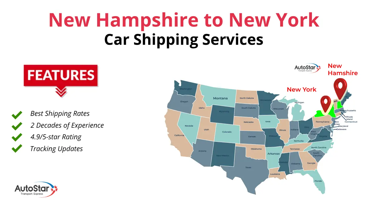 New Hampshire to New York Car Shipping by AutoStar Transport Express