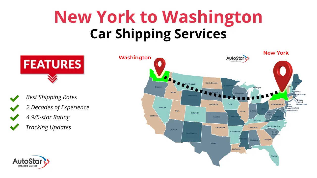 New York to Washington Car Shipping Services by auto star transport express