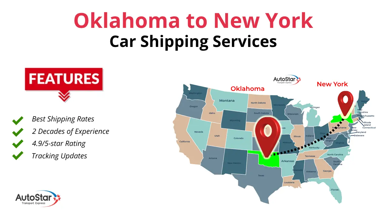 Oklahoma to New York Car Shipping Services by AutoStar Transport Express