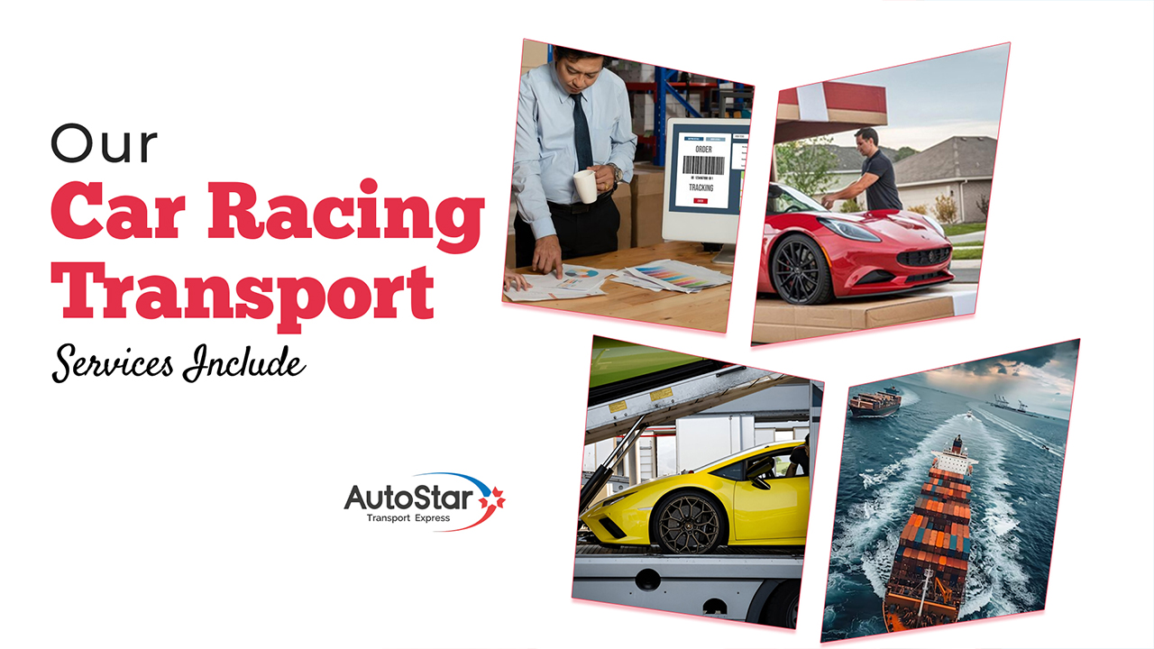 Our auto racing trasport services include