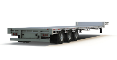 Step Deck Trailer for Tall Tanks