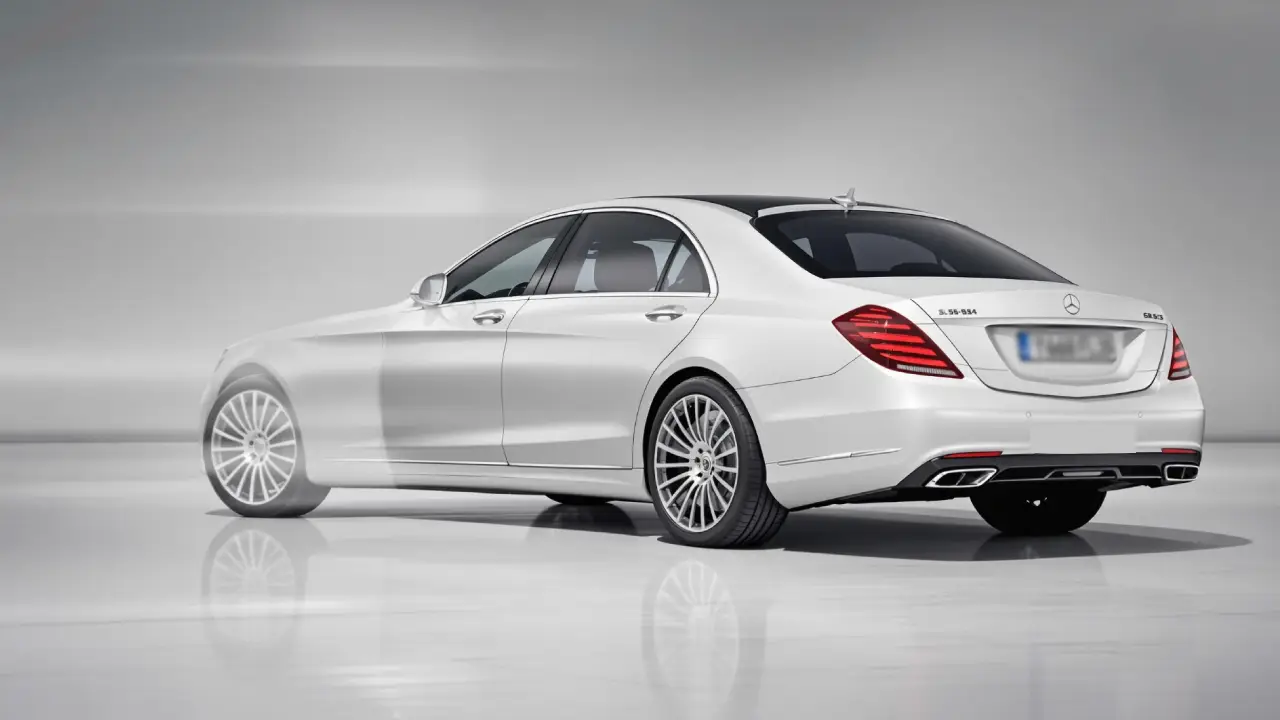 A luxury car, Mercedes-Benz S-Class, perfect to drive in Florida’s weather