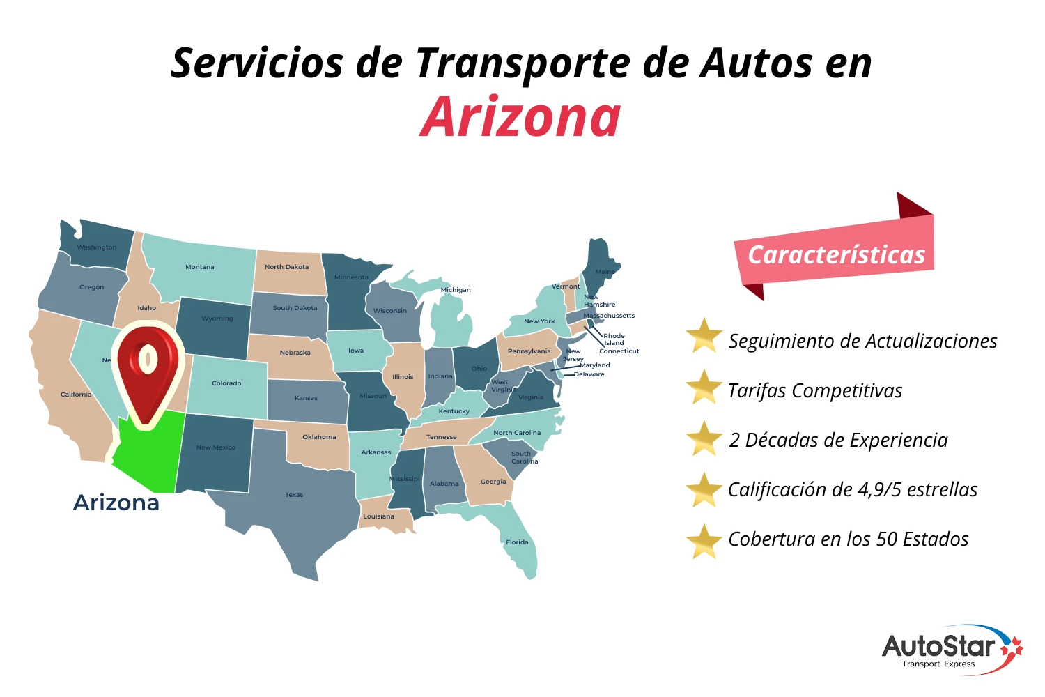 Servicios Confiables de Transporte de Autos en Arizona