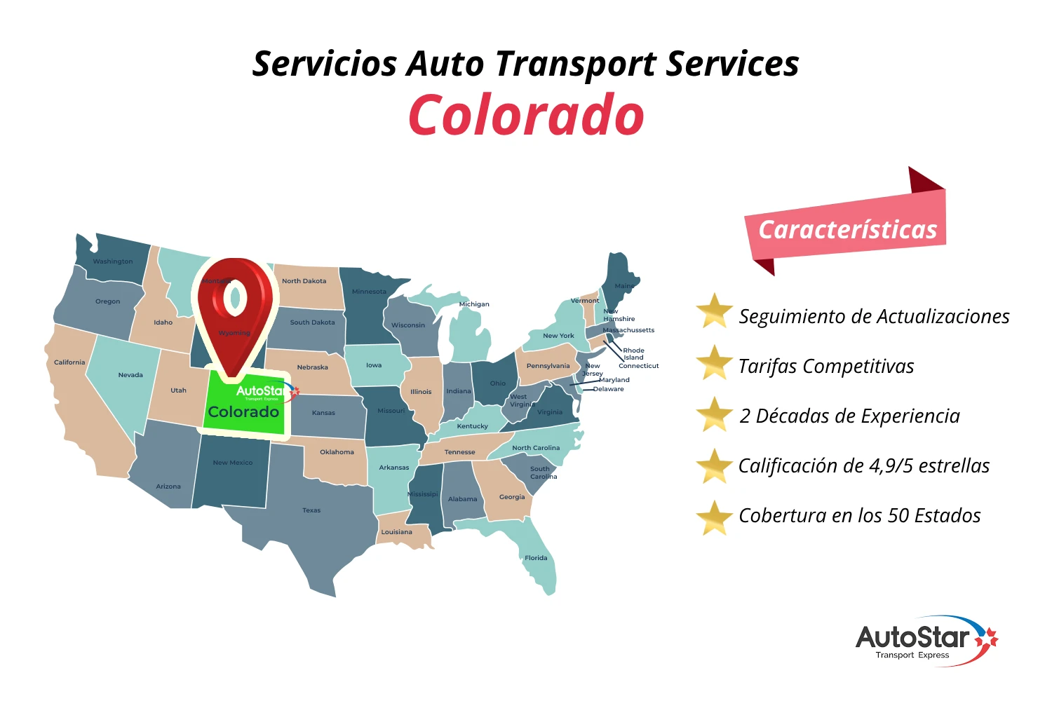 Servicios de Transporte de Autos Colorado