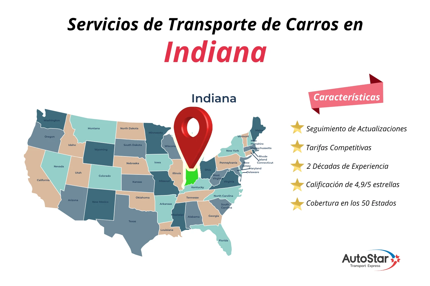 Servicios de Transporte de Carros en Indiana