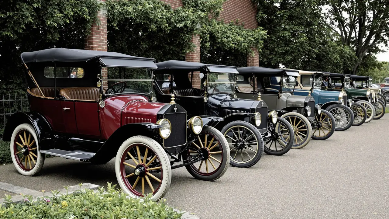 Antique early automobile dating back to the early 1900s