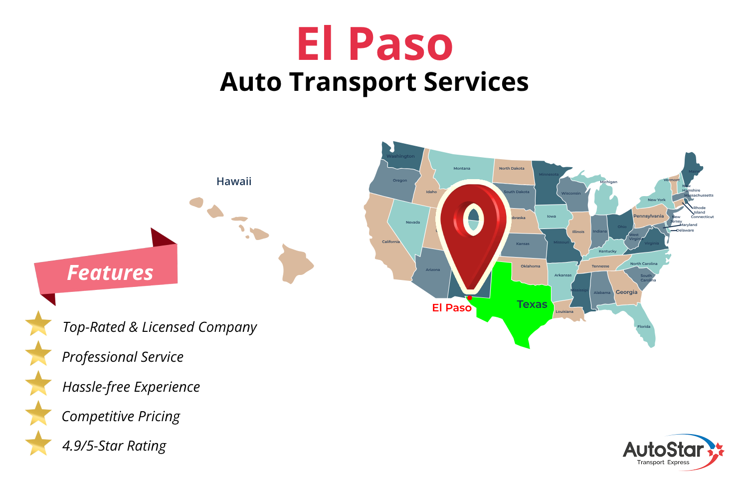 El Paso Auto Transport Services by AutoStar Transport Express