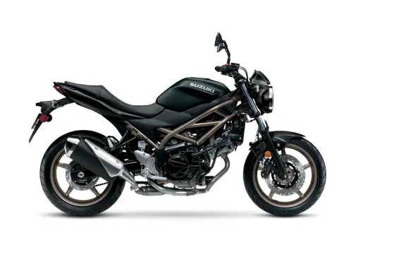 Suzuki SV650 standard motorcycle with V-twin engine and minimalist design