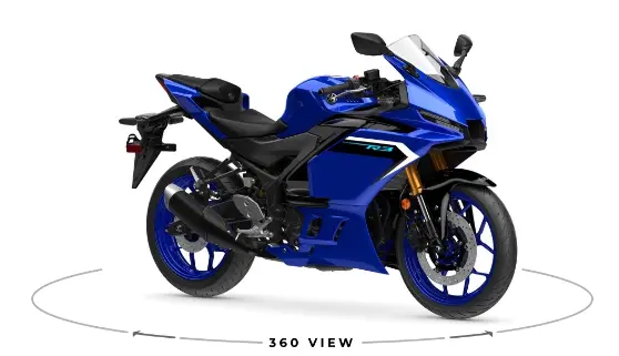  2025 Yamaha YZF-R3 entry-level supersport motorcycle with aerodynamic fairings