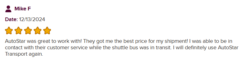 BBB review screenshot showing positive feedback on best and transparent pricing.