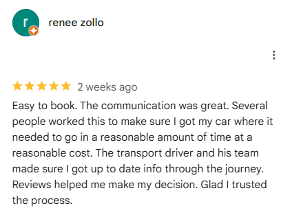 Google review showing positive feedback on fair and reasonable pricing.