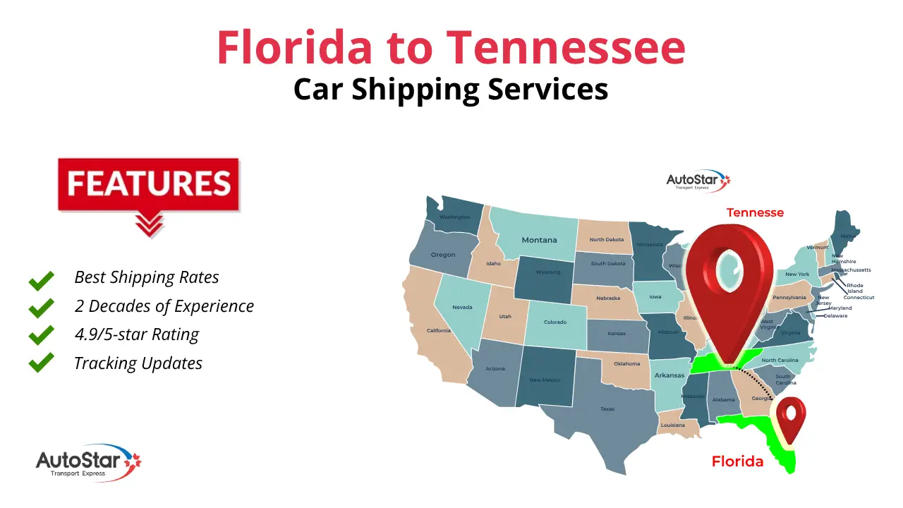 Florida to Tennessee Car Shipping by AutoStar Transport Express