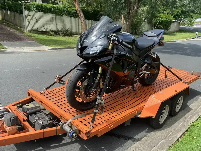 Open motorcycle shipping