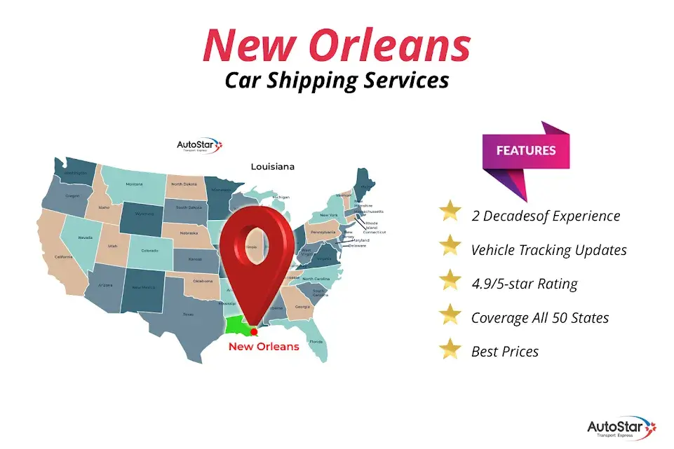 New Orleans Car Shipping Services by AutoStar Transport Express